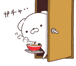Daily Lives of cute white dogs part2! sticker #13316638