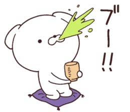 Daily Lives of cute white dogs part2! sticker #13316655