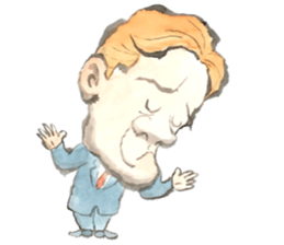 The man sticker it calmly sticker #13316792