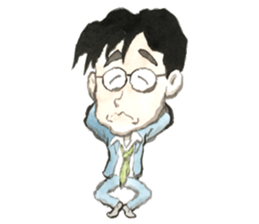 The man sticker it calmly sticker #13316796