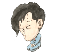 The man sticker it calmly sticker #13316804