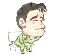 The man sticker it calmly sticker #13316816