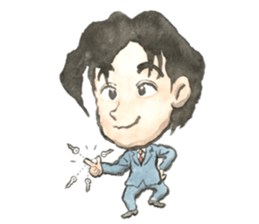 The man sticker it calmly sticker #13316820