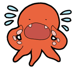 Octopus and jellyfish sticker #13316848