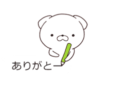 Daily Lives of cute white dogs special. sticker #13317031