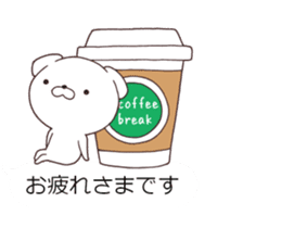 Daily Lives of cute white dogs special. sticker #13317032