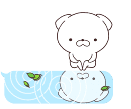 Daily Lives of cute white dogs special. sticker #13317051