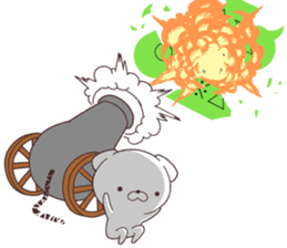 Daily Lives of cute white dogs special. sticker #13317059