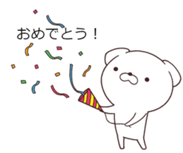 Daily Lives of cute white dogs special. sticker #13317063