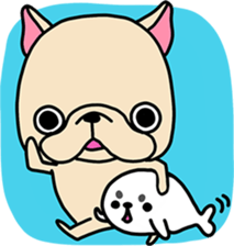 Frebull-chan & Azarashi-chan sticker #13317806