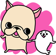Frebull-chan & Azarashi-chan sticker #13317807