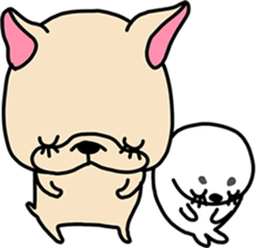 Frebull-chan & Azarashi-chan sticker #13317810