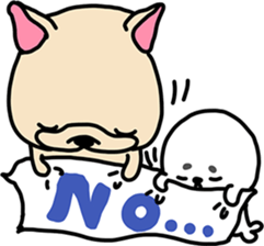 Frebull-chan & Azarashi-chan sticker #13317816