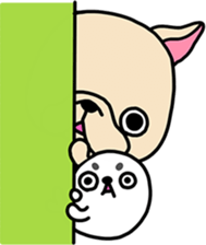 Frebull-chan & Azarashi-chan sticker #13317825