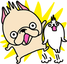 Frebull-chan & Azarashi-chan sticker #13317828