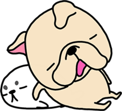 Frebull-chan & Azarashi-chan sticker #13317834