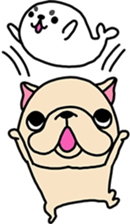 Frebull-chan & Azarashi-chan sticker #13317841