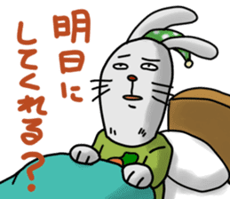 I am a rabbit!!!!!!! sticker #13318607