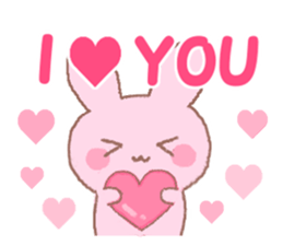 Love rabbit -AISARE USAGI- 2 sticker #13318874
