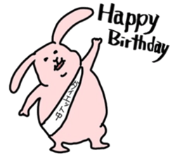 Rabbit on a diet sticker #13318951