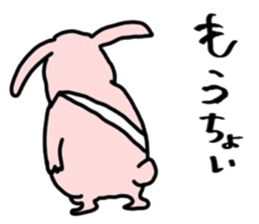 Rabbit on a diet sticker #13318962