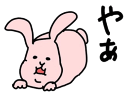 Rabbit on a diet sticker #13318964