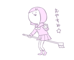 High school girls who dream.Yumemi-chan. sticker #13319216