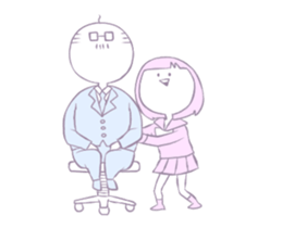 High school girls who dream.Yumemi-chan. sticker #13319219