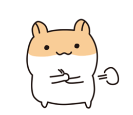 Charming hamster Pommy sticker #13319630