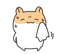 Charming hamster Pommy sticker #13319638