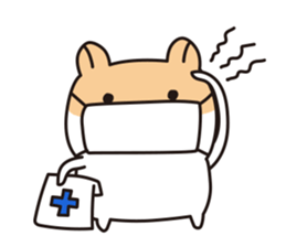 Charming hamster Pommy sticker #13319660