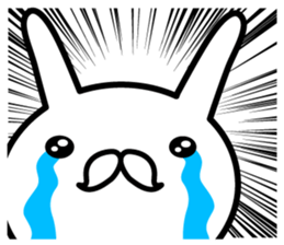 Duke rabbit in English sticker #13321487