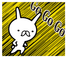 Duke rabbit in English sticker #13321498