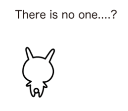 Duke rabbit in English sticker #13321500