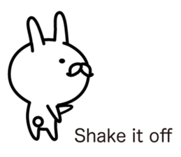 Duke rabbit in English sticker #13321501