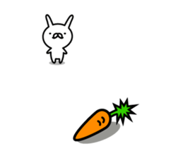 Duke rabbit in English sticker #13321502