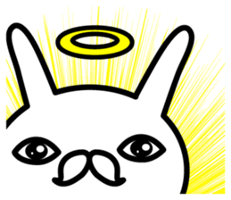 Duke rabbit in English sticker #13321515