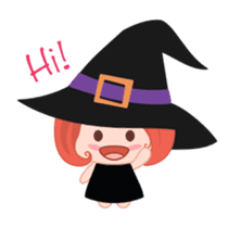 Wikie - A little witch sticker #13322079