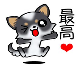 Two colors of puppies! sticker #13323010