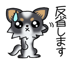 Two colors of puppies! sticker #13323020