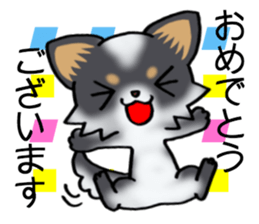 Two colors of puppies! sticker #13323021