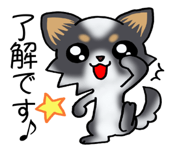 Two colors of puppies! sticker #13323023