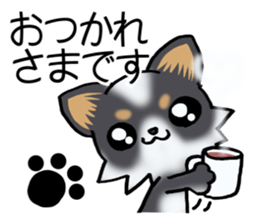 Two colors of puppies! sticker #13323024