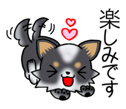 Two colors of puppies! sticker #13323028