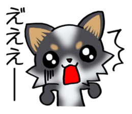 Two colors of puppies! sticker #13323033