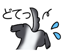 Two colors of puppies! sticker #13323036