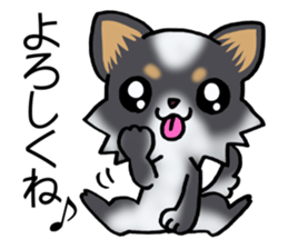 Two colors of puppies! sticker #13323042