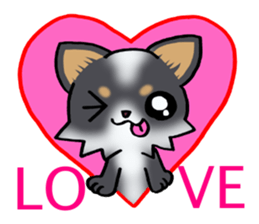 Two colors of puppies! sticker #13323045