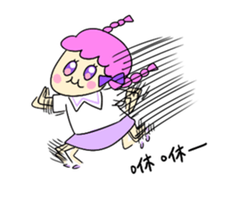 happy life of strange girl sticker #13323947