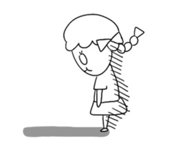 happy life of strange girl sticker #13323948